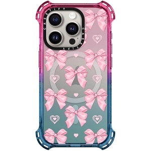 image:imageCASETiFY for iPhone 15 Pro Case  Bounce Compatible with MagSafe  Shockproof  213 ft 6x Military Grade Drop Protection  Bee in the Flowers by Papio Press  Cotton CandyPink Bows
