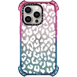 image:imageCASETiFY for iPhone 15 Pro Case  Bounce Compatible with MagSafe  Shockproof  213 ft 6x Military Grade Drop Protection  Bee in the Flowers by Papio Press  Cotton CandyWhite Transparent Leopard Animal Print