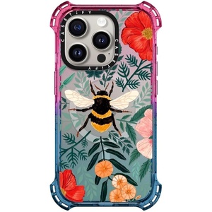 image:imageCASETiFY for iPhone 15 Pro Case  Bounce Compatible with MagSafe  Shockproof  213 ft 6x Military Grade Drop Protection  Bee in the Flowers by Papio Press  Cotton CandyBee in the Flowers