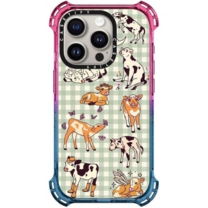 image:imageCASETiFY for iPhone 15 Pro Case  Bounce Compatible with MagSafe  Shockproof  213 ft 6x Military Grade Drop Protection  Bee in the Flowers by Papio Press  Cotton CandyCow Gingham