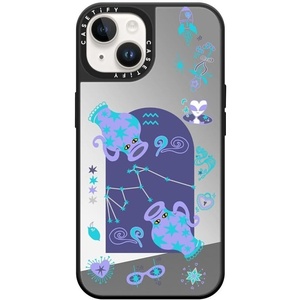 image:imageCASETiFY for iPhone 16 Pro Max Case  Impact Compatible with MagSafe  82 ft 4x Military Grade Drop Protection  Virgo  BlackAquarius Mirror