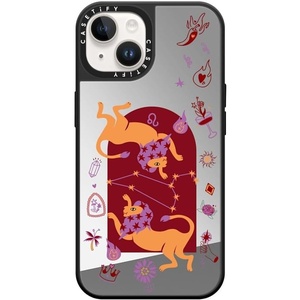 image:imageCASETiFY for iPhone 16 Pro Max Case  Impact Compatible with MagSafe  82 ft 4x Military Grade Drop Protection  Virgo  BlackLeo Mirror