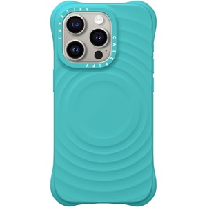 image:imageCASETiFY for iPhone 16 Pro Max Case  Ripple Compatible with MagSafe  Silicone  Wave Textured  66 ft 2X Military Grade Drop Protection  JadeMint Blue