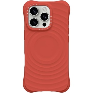image:imageCASETiFY for iPhone 16 Pro Max Case  Ripple Compatible with MagSafe  Silicone  Wave Textured  66 ft 2X Military Grade Drop Protection  JadeTomato Red