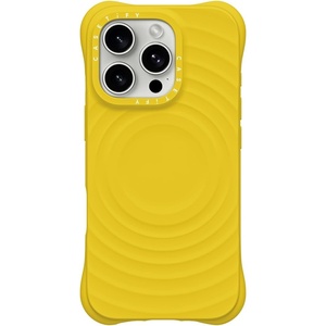 image:imageCASETiFY for iPhone 16 Pro Max Case  Ripple Compatible with MagSafe  Silicone  Wave Textured  66 ft 2X Military Grade Drop Protection  JadeVolt Yellow