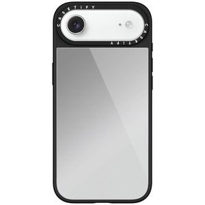 image:imageCASETiFY for iPhone 17 Case  Metallic Glaze MagSafe Compatible  ScratchResistant  Reflective  49 ft Drop Protection  Audio Cassette  Silver On BlackSilver On Black