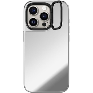 image:imageCASETiFY for iPhone 17 Case  Mirror Compatible with MagSafe  Reflective  49 ft Drop Protection  Silver On BlackSilver On Silver with Ring Stand