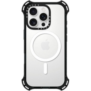 image:imageCASETiFY for iPhone 17 Pro Case  Bounce Compatible with MagSafe  Shockproof  213 ft 7X Military Grade Drop Protection  Matte BlackClear Black