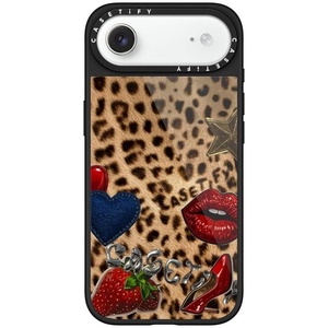 image:imageCASETiFY for iPhone 17 Pro Max Case  Glaze Compatible with MagSafe  Scratch Resistant  PeelProof Print  49 ft 1X Military Grade Drop Protection  Strawberry slices  Soft Blush  BlackPatched Cheetah