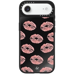 image:imageCASETiFY for iPhone 17 Pro Max Case  Mirror Compatible with MagSafe  Reflective  49 ft Drop Protection  Metallic Ribbon  Black On BlackAmis Kiss