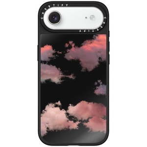 image:imageCASETiFY for iPhone 17 Pro Max Case  Mirror Compatible with MagSafe  Reflective  49 ft Drop Protection  Metallic Ribbon  Black On BlackClouds