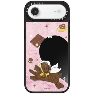 image:imageCASETiFY for iPhone 17 Pro Max Case  Mirror Compatible with MagSafe  Reflective  49 ft Drop Protection  Metallic Ribbon  Black On BlackCookie