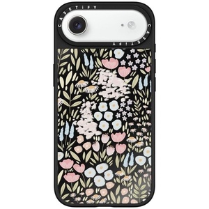 image:imageCASETiFY for iPhone 17 Pro Max Case  Mirror Compatible with MagSafe  Reflective  49 ft Drop Protection  Metallic Ribbon  Black On BlackEleanor