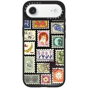 image:imageCASETiFY for iPhone 17 Pro Max Case  Mirror Compatible with MagSafe  Reflective  49 ft Drop Protection  Metallic Ribbon  Black On BlackStamp Collection