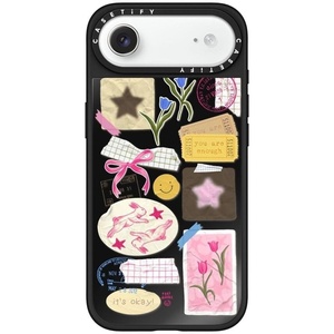 image:imageCASETiFY for iPhone 17 Pro Max Case  Mirror Compatible with MagSafe  Reflective  49 ft Drop Protection  Metallic Ribbon  Black On BlackYou Are Stars Collage