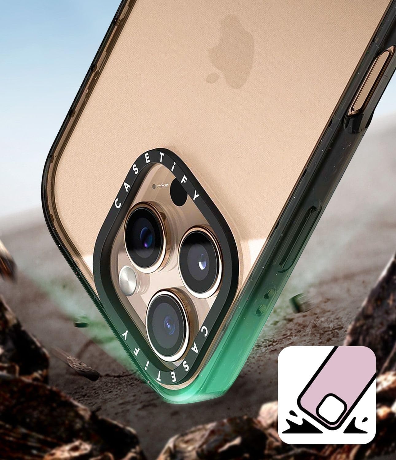image:imageCASETiFY for iPhone 12 Pro Max Case  Impact  Slim Fit  66 ft Drop Protection  Ghost Lovers by Joce Cova  BlackMulticolorAssorted
