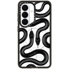 image:imageCASETiFY for Galaxy S25 Case  Impact  82 ft 4x Military Grade Drop Protection  Chrome Doodles  BlackBlack Kingsnake