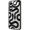 image:imageCASETiFY for Galaxy S25 Case  Impact  82 ft 4x Military Grade Drop Protection  Chrome Doodles  BlackBlack Kingsnake