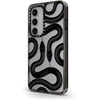 image:imageCASETiFY for Galaxy S25 Case  Impact  82 ft 4x Military Grade Drop Protection  Chrome Doodles  BlackBlack Kingsnake