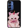 image:imageCASETiFY for Galaxy S25 Case  Impact  82 ft 4x Military Grade Drop Protection  Chrome Doodles  BlackCLOWN KITTY