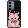 image:imageCASETiFY for Galaxy S25 Case  Impact  82 ft 4x Military Grade Drop Protection  Chrome Doodles  BlackCLOWN KITTY