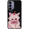 image:imageCASETiFY for Galaxy S25 Case  Impact  82 ft 4x Military Grade Drop Protection  Chrome Doodles  BlackCLOWN KITTY