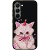 image:imageCASETiFY for Galaxy S25 Case  Impact  82 ft 4x Military Grade Drop Protection  Chrome Doodles  BlackCLOWN KITTY