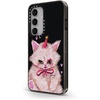 image:imageCASETiFY for Galaxy S25 Case  Impact  82 ft 4x Military Grade Drop Protection  Chrome Doodles  BlackCLOWN KITTY