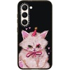 image:imageCASETiFY for Galaxy S25 Case  Impact  82 ft 4x Military Grade Drop Protection  Chrome Doodles  BlackCLOWN KITTY