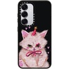 image:imageCASETiFY for Galaxy S25 Case  Impact  82 ft 4x Military Grade Drop Protection  Chrome Doodles  BlackCLOWN KITTY
