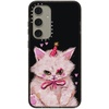 image:imageCASETiFY for Galaxy S25 Case  Impact  82 ft 4x Military Grade Drop Protection  Chrome Doodles  BlackCLOWN KITTY