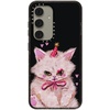 image:imageCASETiFY for Galaxy S25 Case  Impact  82 ft 4x Military Grade Drop Protection  Chrome Doodles  BlackCLOWN KITTY