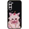image:imageCASETiFY for Galaxy S25 Case  Impact  82 ft 4x Military Grade Drop Protection  Chrome Doodles  BlackCLOWN KITTY