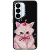 image:imageCASETiFY for Galaxy S25 Case  Impact  82 ft 4x Military Grade Drop Protection  Chrome Doodles  BlackCLOWN KITTY