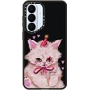 image:imageCASETiFY for Galaxy S25 Case  Impact  82 ft 4x Military Grade Drop Protection  Chrome Doodles  BlackCLOWN KITTY