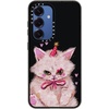 image:imageCASETiFY for Galaxy S25 Case  Impact  82 ft 4x Military Grade Drop Protection  Chrome Doodles  BlackCLOWN KITTY