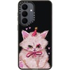 image:imageCASETiFY for Galaxy S25 Case  Impact  82 ft 4x Military Grade Drop Protection  Chrome Doodles  BlackCLOWN KITTY