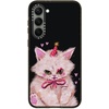 image:imageCASETiFY for Galaxy S25 Case  Impact  82 ft 4x Military Grade Drop Protection  Chrome Doodles  BlackCLOWN KITTY