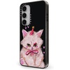 image:imageCASETiFY for Galaxy S25 Case  Impact  82 ft 4x Military Grade Drop Protection  Chrome Doodles  BlackCLOWN KITTY