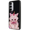 image:imageCASETiFY for Galaxy S25 Case  Impact  82 ft 4x Military Grade Drop Protection  Chrome Doodles  BlackCLOWN KITTY