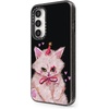 image:imageCASETiFY for Galaxy S25 Case  Impact  82 ft 4x Military Grade Drop Protection  Chrome Doodles  BlackCLOWN KITTY