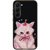 image:imageCASETiFY for Galaxy S25 Case  Impact  82 ft 4x Military Grade Drop Protection  Chrome Doodles  BlackCLOWN KITTY
