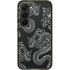 image:imageCASETiFY for Galaxy S25 Case  Impact  82 ft 4x Military Grade Drop Protection  Chrome Doodles  BlackDRAGONS