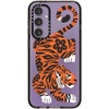 image:imageCASETiFY for Galaxy S25 Case  Impact  82 ft 4x Military Grade Drop Protection  Chrome Doodles  BlackFierce Tiger