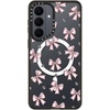 image:imageCASETiFY for Galaxy S25 Case  Impact  82 ft 4x Military Grade Drop Protection  Chrome Doodles  BlackMetallic Pink Ribbon