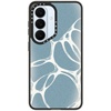 image:imageCASETiFY for Galaxy S25 Case  Impact  82 ft 4x Military Grade Drop Protection  Chrome Doodles  BlackMolecular Bubblesblue