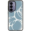 image:imageCASETiFY for Galaxy S25 Case  Impact  82 ft 4x Military Grade Drop Protection  Chrome Doodles  BlackMolecular Bubblesblue