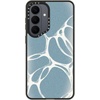 image:imageCASETiFY for Galaxy S25 Case  Impact  82 ft 4x Military Grade Drop Protection  Chrome Doodles  BlackMolecular Bubblesblue