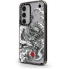 image:imageCASETiFY for Galaxy S25 Case  Impact  82 ft 4x Military Grade Drop Protection  Chrome Doodles  BlackPower Dragon