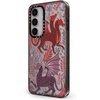 image:imageCASETiFY for Galaxy S25 Case  Impact  82 ft 4x Military Grade Drop Protection  Chrome Doodles  BlackRed Dragon Mythical Magic